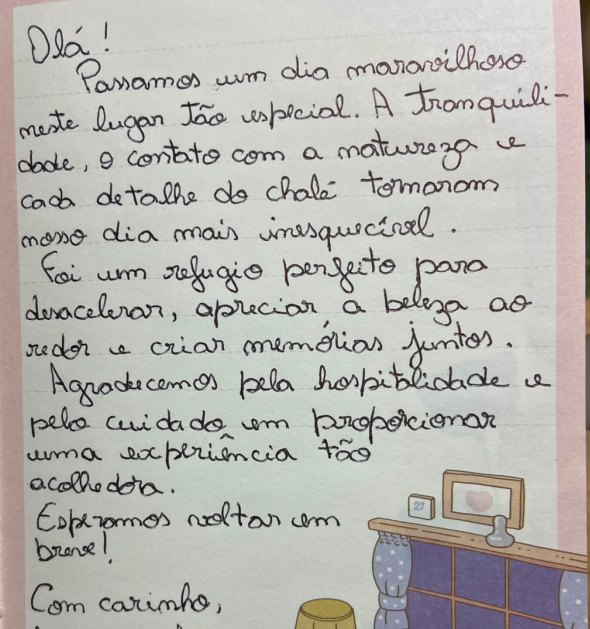 Depoimento de hóspede