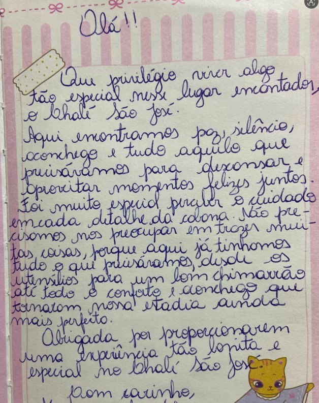 Depoimento de hóspede