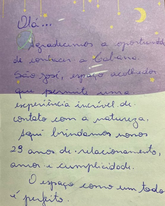 Depoimento de hóspede